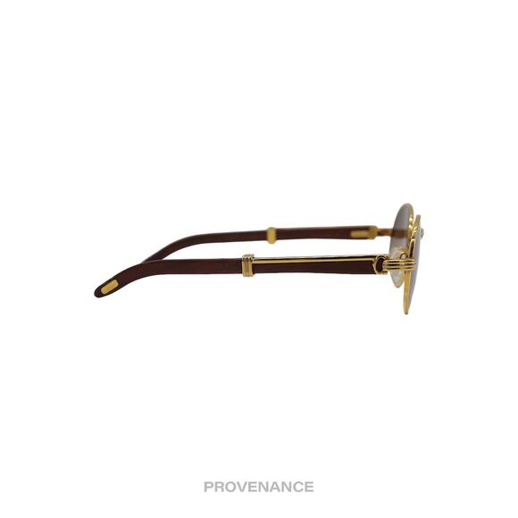 🔴 Cartier Giverny Sunglasses - Bubinga Gold Trinity Brown - Picture 5 of 16
